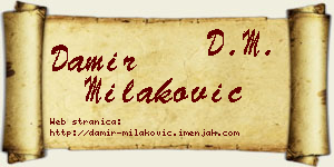 Damir Milaković vizit kartica